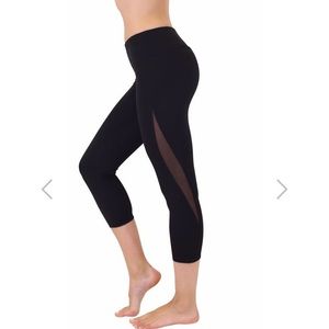 Yogalicious Cropped Leggings w/ mesh